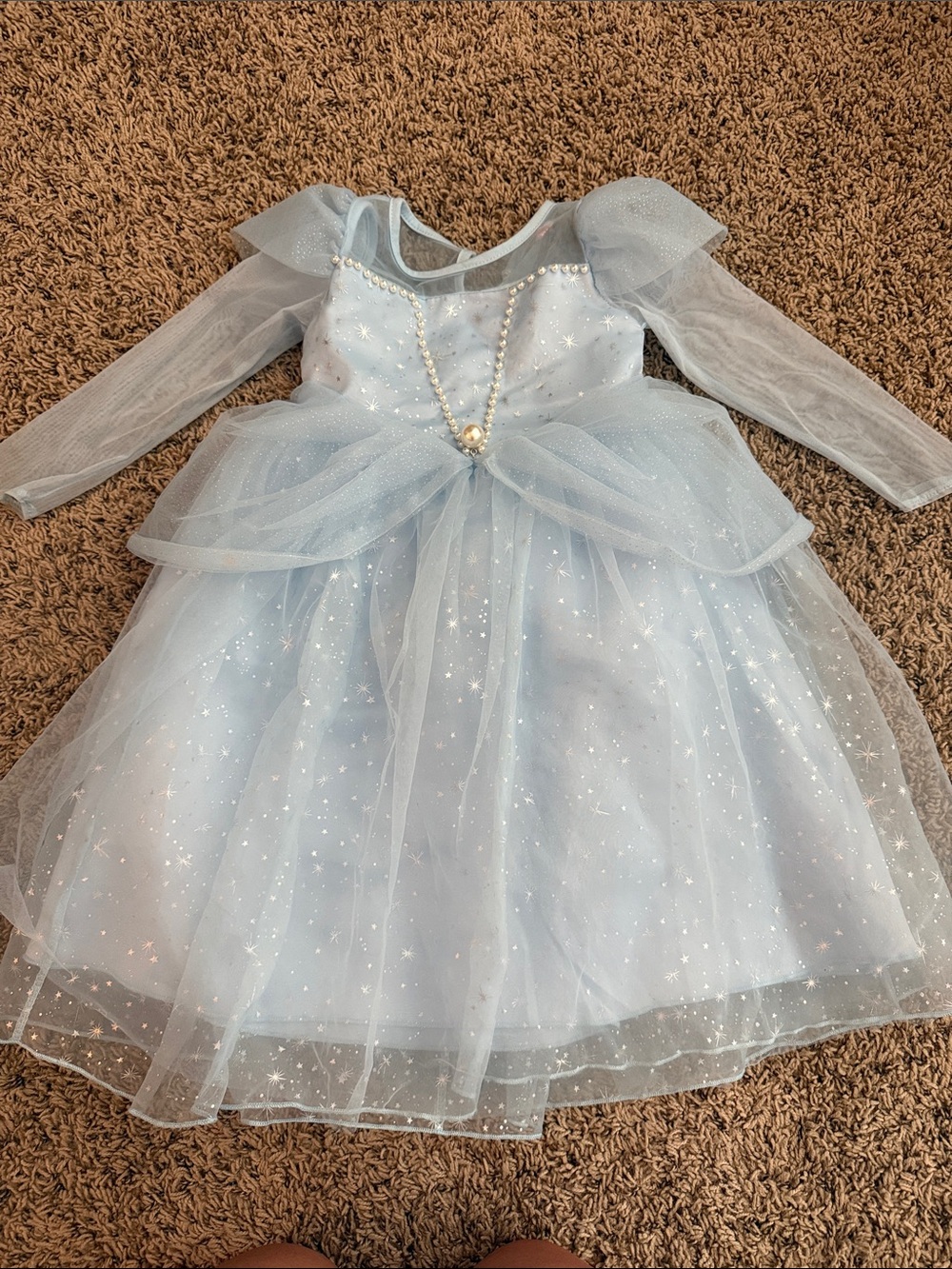 Light Blue Sparkle Tulle Princess Dress
